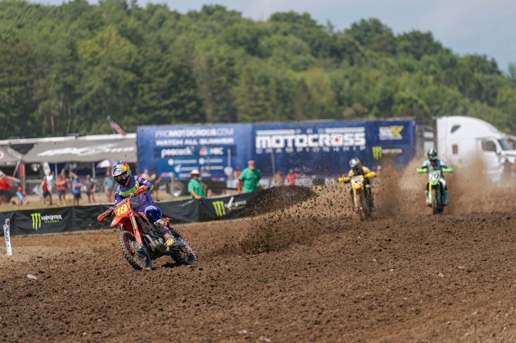 A photo of Jett Lawrence racing Unadilla 2025