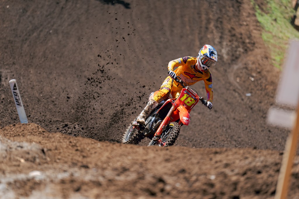 A photo of Jett Lawrence racing