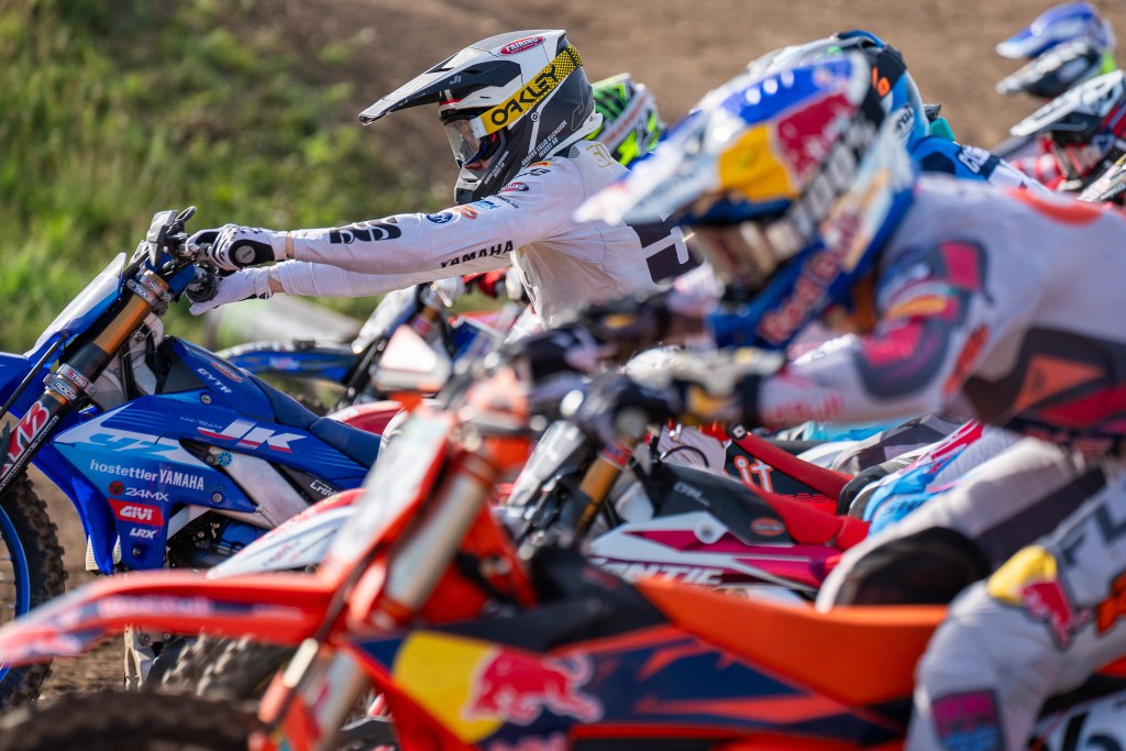 A photo of Isak Gifting racing at the MXGP of Sweden