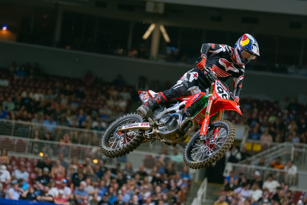 A photo of Hunter Lawrence at the SMX playoff round in St. Louis