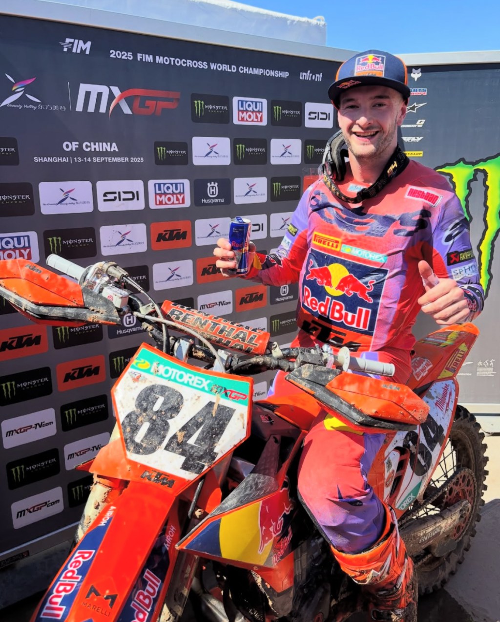 A photo of Jeffrey Helrings at the MXGP of China