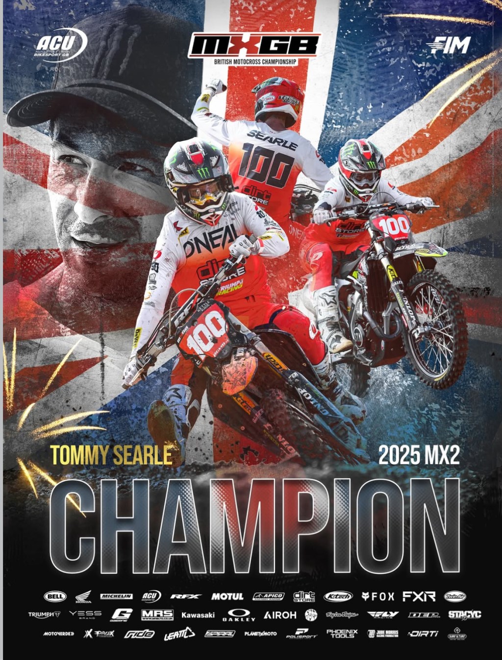 A photo celebrating Tommy Searle